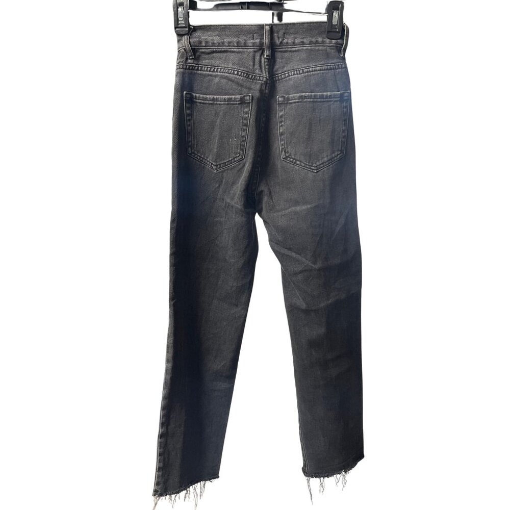 PacSun High Rise Straight Jeans – Size 23 – Black/Washed Black – Distressed - Picture 2 of 5